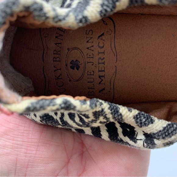 Lucky Brand Erin Aztec Tribal Geometric Ballet Flats Size 7 - Picture 5 of 6